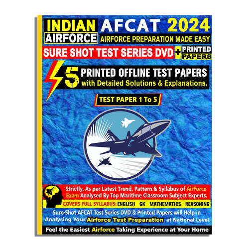 AFCAT Exam (Air Force) Test Series 2024: Sure Shot Test Series 1 to 5