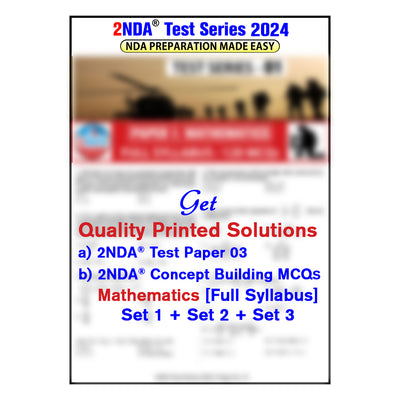 NDA Exam 2024 : 2nda Test Series 3