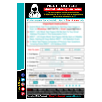 NEET UG Medical 2023: Sure-Shot TEST SERIES 1 TO 5